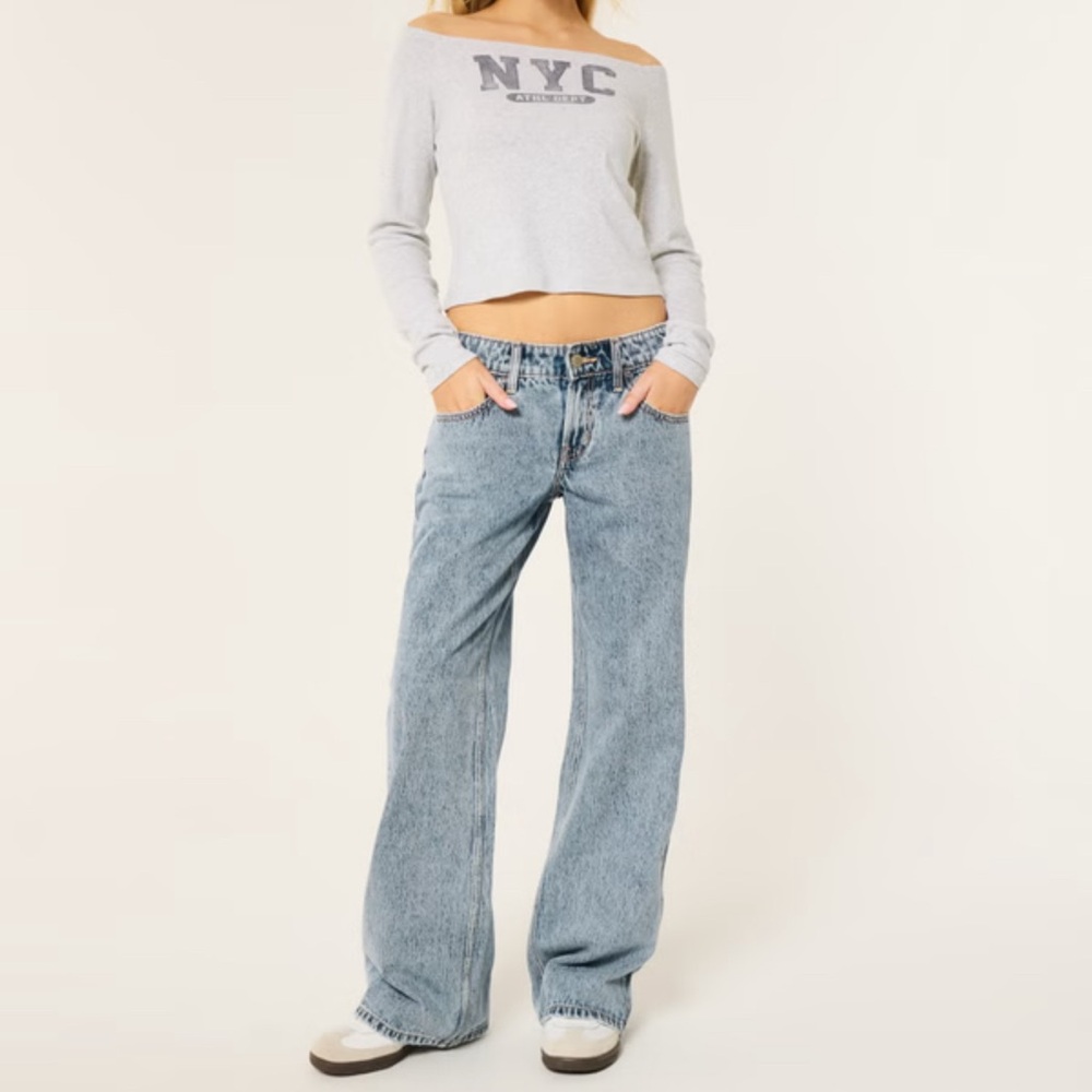 Hollister Low Rise Baggy Jeans